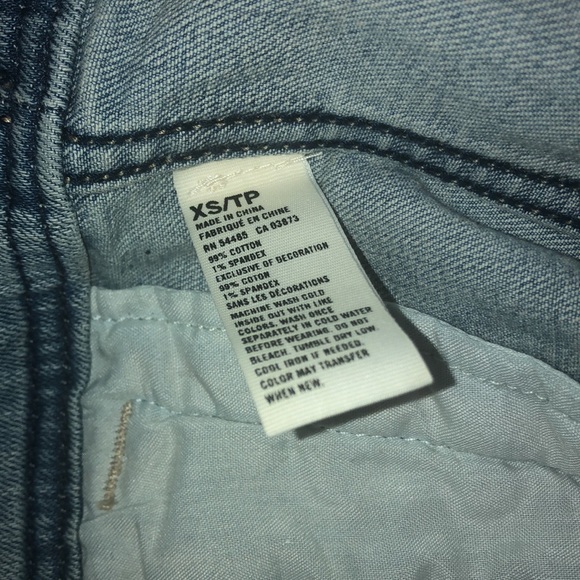 American Eagle Blue Denim Vest XS - Picture 4 of 4